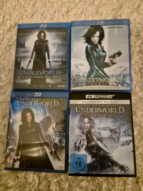 Blu-ray + 4k Ultra HD - Unferworld 1 + Evolution + Awekening + Blood Wars