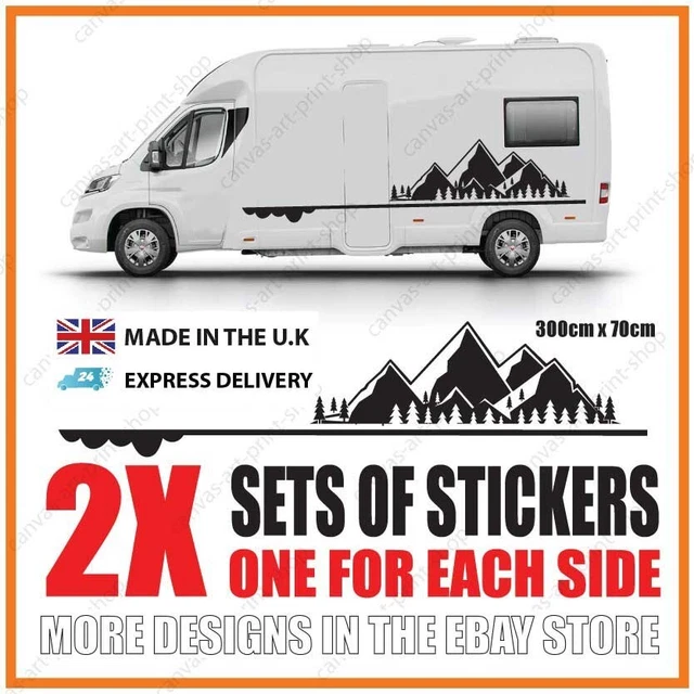 Universal Motorhome Graphics Stickers – Camper Van & Caravan Decals, TheVinylBiz Mg123