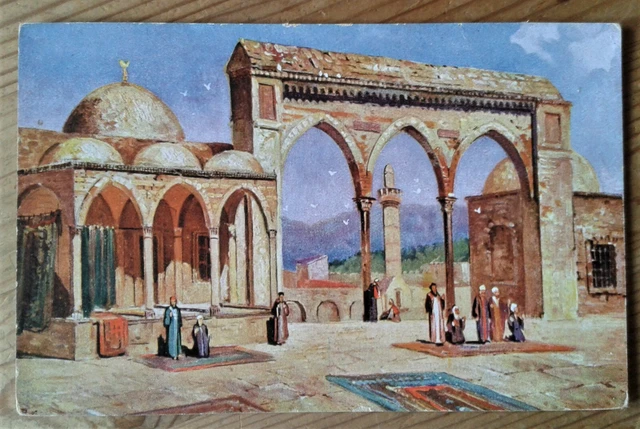 Ak Jerusalem Israel Plattform des Felsendoms ca 1920