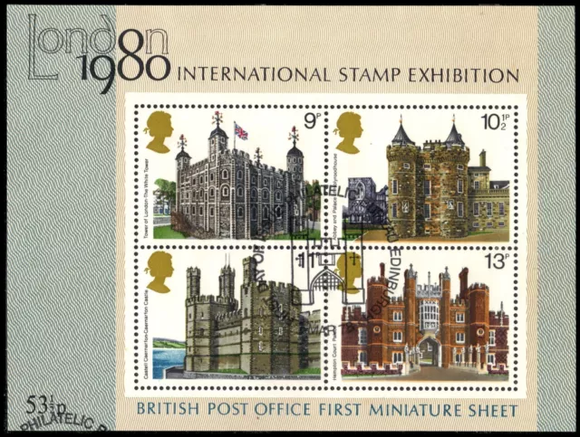 GREAT BRITAIN 834a - London '80 Stamp Exhibition "Souvenir Sheet" (pa91496)