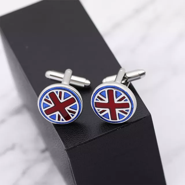 Creative Cufflink. British Flag Sleeve Button Vintage Cufflinks Football