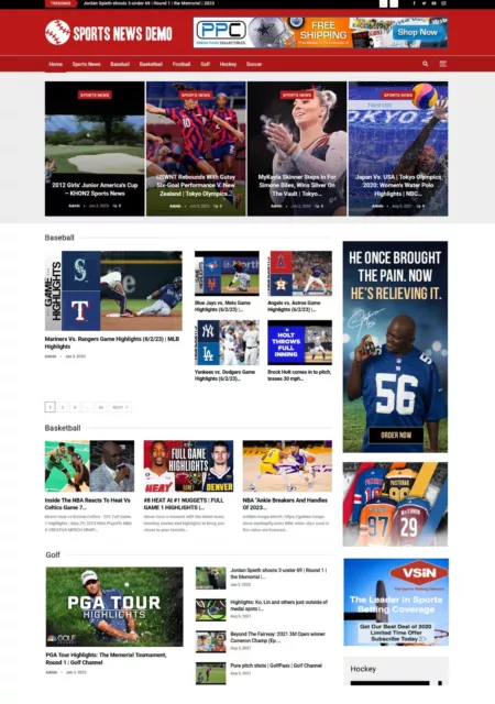 Fully Automatic Self Updating Sport News Website