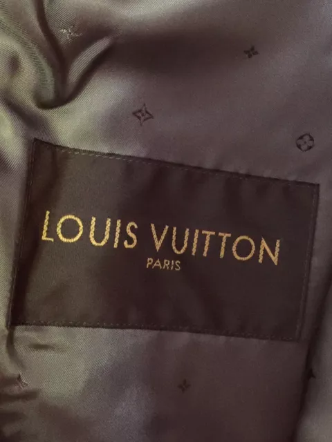 Louis Vuitton Supreme x Leather Bomber Varsity Jacket Monogram Ltd Edtn 50