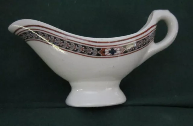 Pennsylvania Railroad Gravy Boat  Purple Laurel Pattern