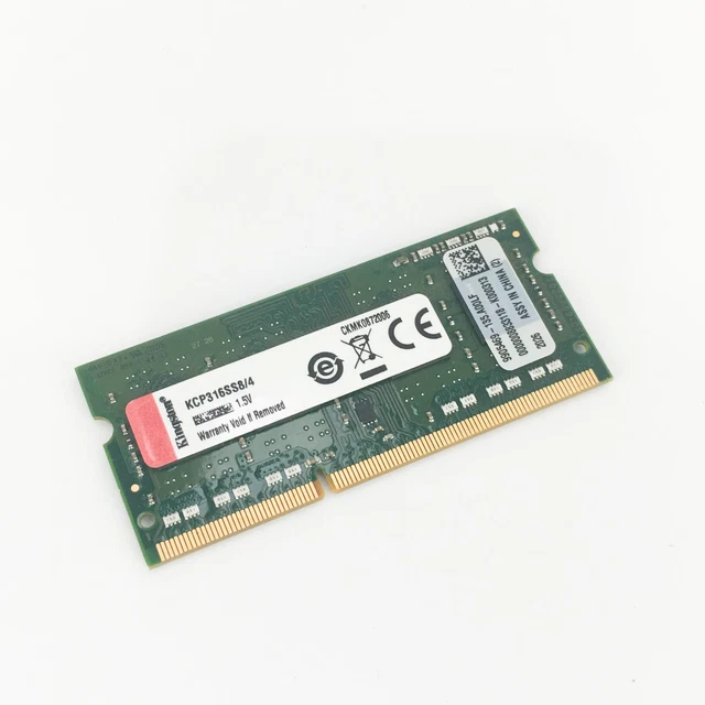 Kingston 4GB 1Rx8 PC3L-12800 DDR3 1600 MHz 1.35V SODIMM Laptop Memory RAM 1x 4G - Foto 4
