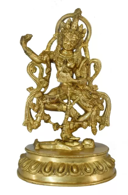 Whitewhale Maa Kali Brass Statue Religious Goddess Sculpture Idol Home Decor