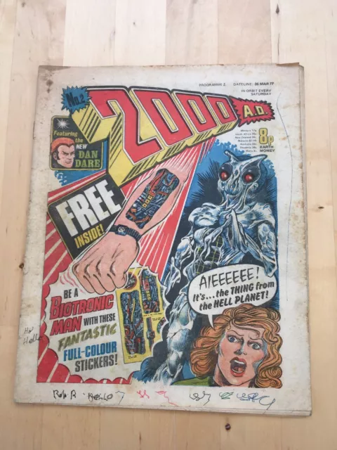 2000AD Prog 2 - 1977  - Judge Dredd First Appearance