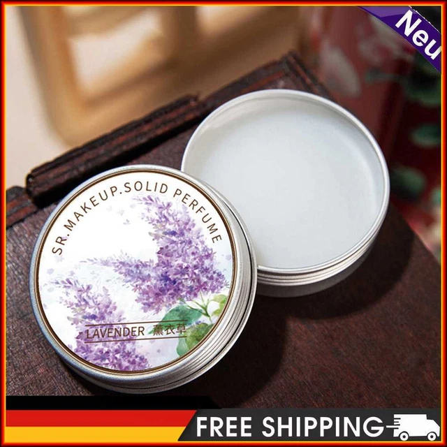 Bálsamo portátil suave, desodorante duradero, perfume sólido (lavanda)
