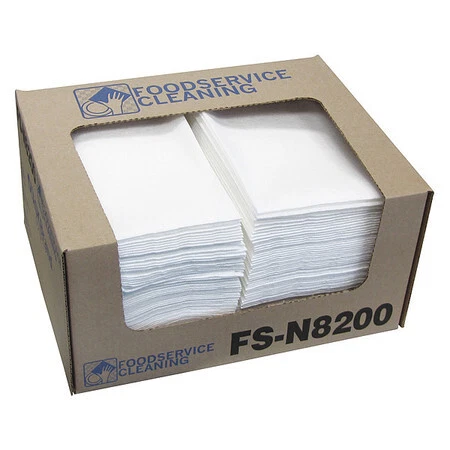 HOSPECO N-F310QCWA Disposable Towels Hydroentangled Fiber 13" x 21", White,