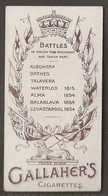Gallaher-Types Of British Army 1897 (Battle Honours)-#17- Quality Card!! 2