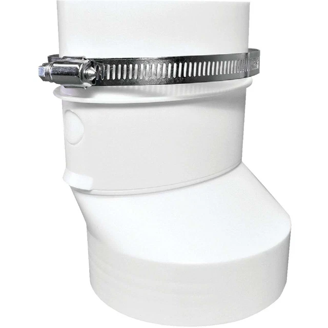 Dundas Jafine Round to Oval Plastic Dryer Duct Connector R2OZW Pack of 4 Dundas
