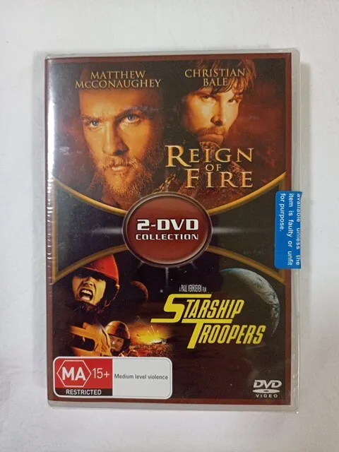 Reign of Fire + Starship Troopers (Australia Region 4) DVD – BRAND New