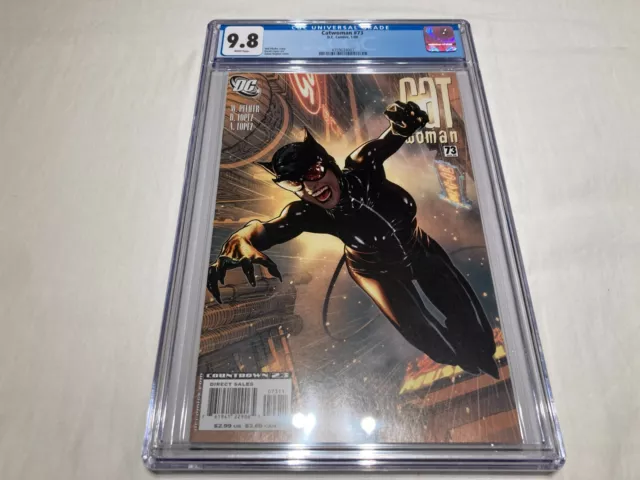 Catwoman 73 CGC 9.8 NM/M White Pages Hughes 2008