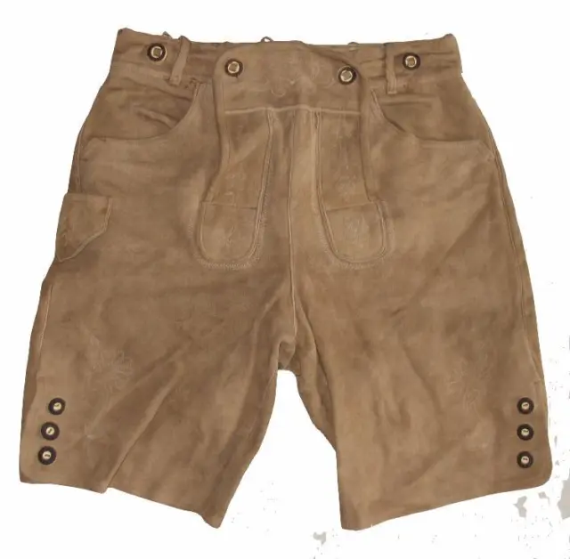 Zünftige Corti Donne- Trachten- Pantaloni IN Pelle/Pantaloni/Pantaloni Beige Tgl