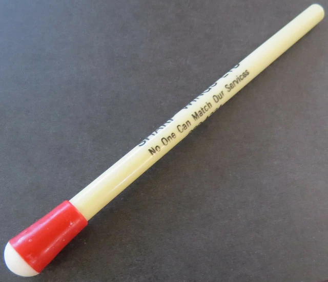 VINTAGE MATCHSTICK PEN Ballpoint Pen SHARP WINGS LTD Thin 4-1/4