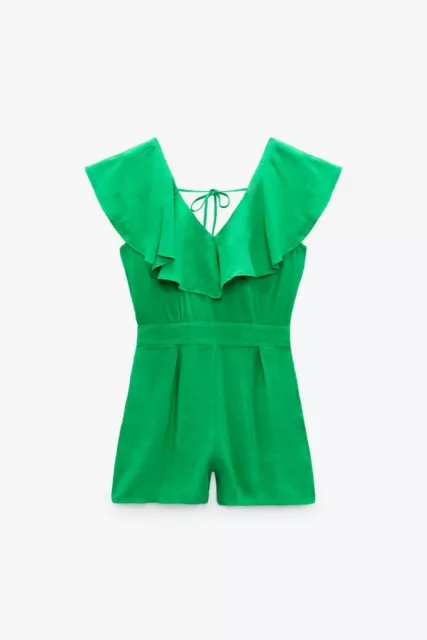 Zara frilled jumpsuit dress discount