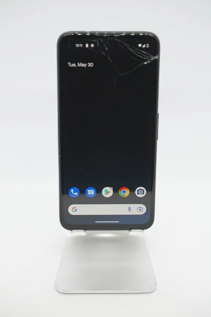 Google Pixel 4a - 128 GB - solo nero (sbloccato) - vetro anteriore danneggiato