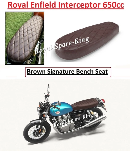 Royal Enfield "SIGNATURE BENCH SEAT BROWN" For Interceptor 650cc