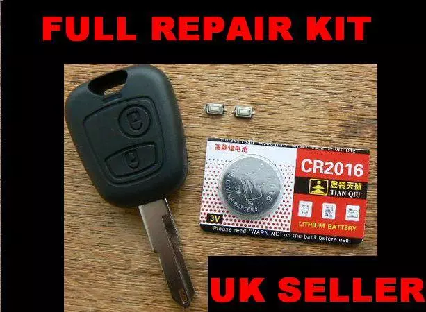 2 Button Remote Key Fob Case Repair Kit FOR Xsara Picasso Citroen C1 C2 C3 C4