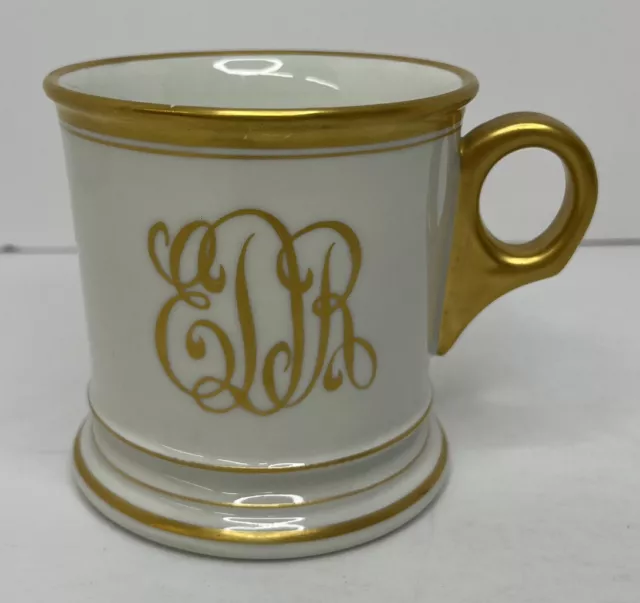 Antique Shave Mug T & V Limoges France Gold Trim