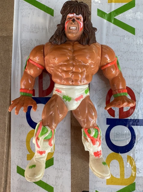 HASBRO WWF THE Ultimate Warrior Wrestling Figure Series 2 1991 2 Broken ...