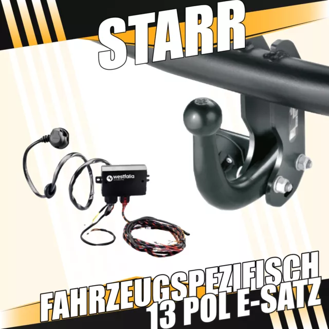 Anhängerkupplung starr +ES 13p spez für - Audi A3 3 III (8V) 14-19 Fließheck