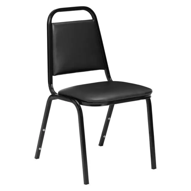 National Public Seating Upholstered Banquet Chair 15.75" Vinyl Panther Black