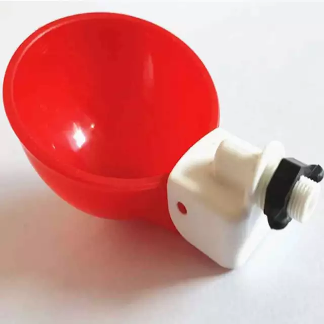 4 Chicken Automatic Watering Cups Poultry Drinker Waterer Chicken Duck Quail Hen