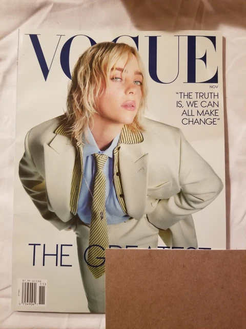 VOGUE USA MAGAZINE November 2024 Billie Eilish *Label Not Cut/Altered