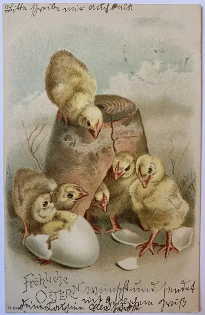 Alte AK postkarten Fröhliche Ostern Jugendstil