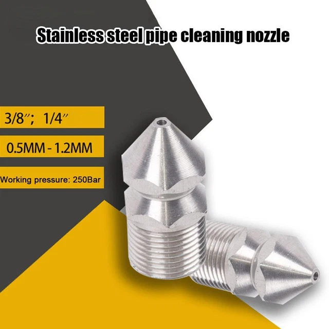 3/8" High Pressure Washer Sewer Jetter Spray Head Hose Cleaner Nozzles✨ J1D0