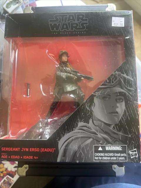 New 2016 HASBRO Star Wars Black Series Sergeant Jyn Erso 6" Action Figure #B9607