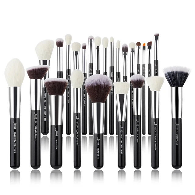 Jessup Pennelli trucco 25pz professionali sintetico Foundation Blending Brushes