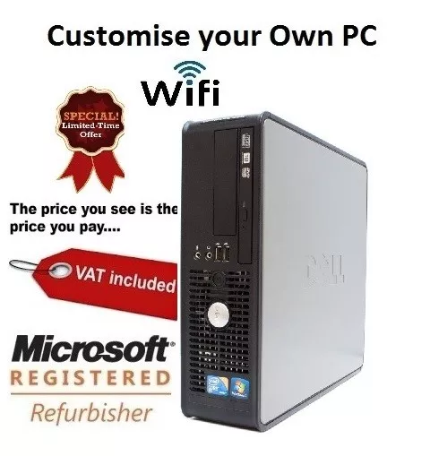 Fast Dell Optiplex Customise Your Own Desktop Pc Computer Windows
