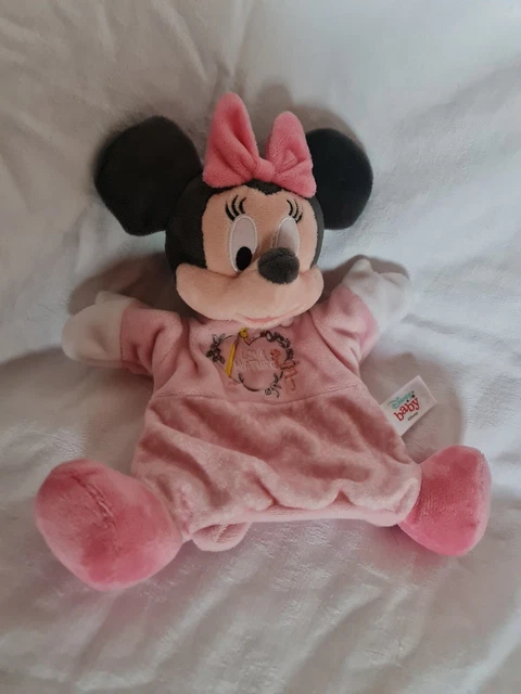 Doudou Marionnette Disney Nicotoy Minnie Rose Love Nature Coeur Flamand Neuf