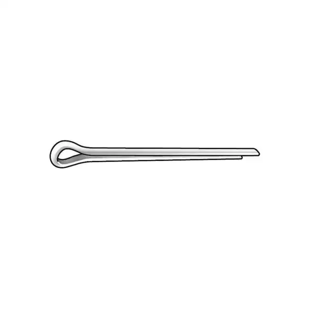 GRAINGER APPROVED U51700.007.0100 Cotter Pin,Ext Prong,5/64"Dx1" L,PK100