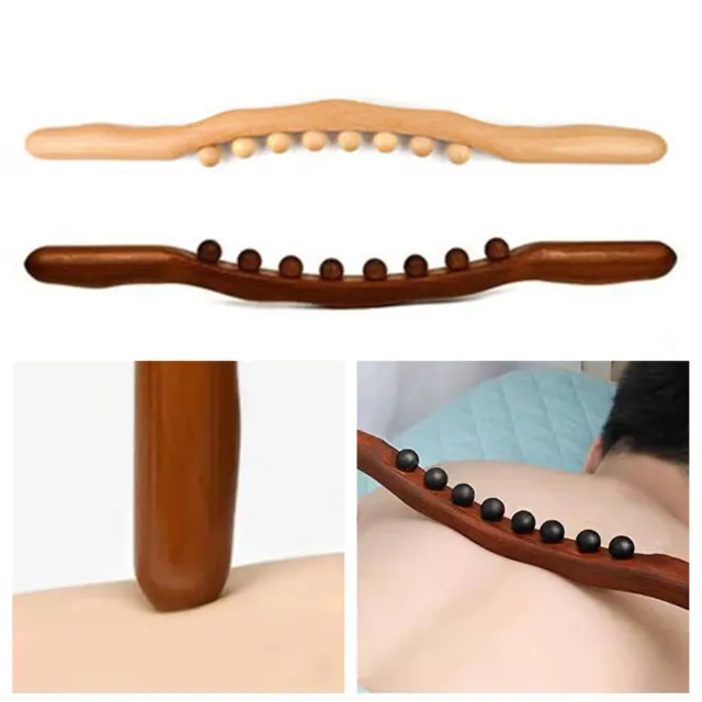 Rascador de espalda anticraqueo masaje manual 8 perlas meridiano