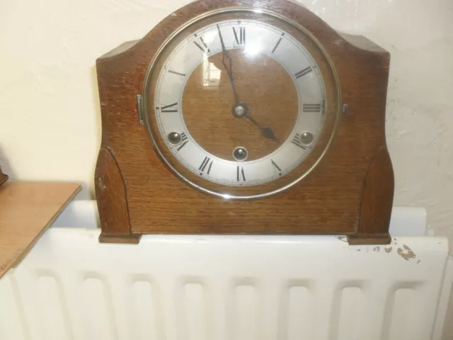 Compact  Art Deco Mantle clock with Westminster Chime