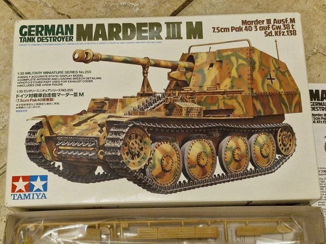 TAMIYA MARDER III M 7.5cm Pak 40/3 1:35 scale model tank destroyer ...