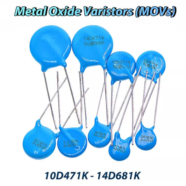 Metal Oxide Varistors (MOVs) Many Values Available 10D471K-14D681K