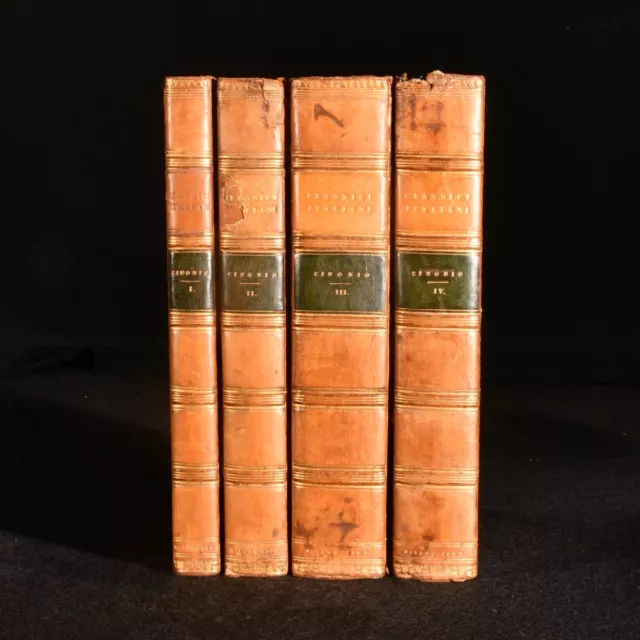 1809-1813 4 vols Osservazioni della Lingua Italiana Raccolte Dal Cinonio Luig... 2