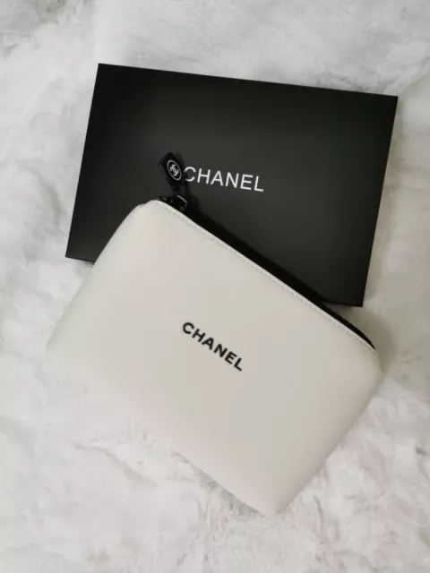 CHANEL MAKEUP COSMETIC Neoprene Bag Beauty VIP Gift With Logo Zipper & Gift  Box $37.99 - PicClick