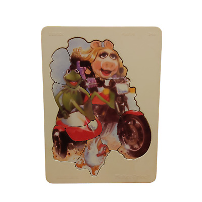 Vintage Fisher-Price Muppets Kermit and Miss Piggy Child's Puzzle 1981 #546