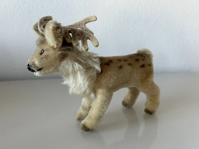 Steiff, Ancien renne RENNY, Datant de 1960, 14 cm, - FR