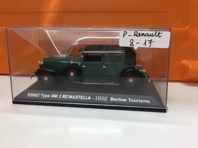 P. Renault 1/43  N°8-17 Type Rm2 Reinastella 1932 Berline Sans Fascicule