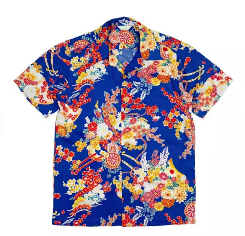 Romeo And Juliet Flowers Short Sleeve Button Hawaiian Shirt