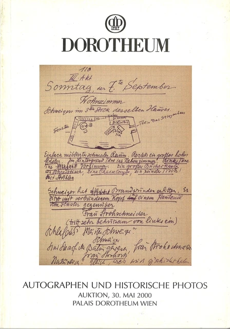 Dorotheum Auction 2000: Autographs and Historical Photos