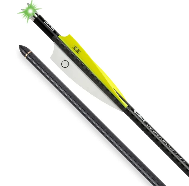TenPoint Lighted Alpha-Blaze Pro Elite 400 Crossbow Bolts 3-pk (Vane Color Vary)