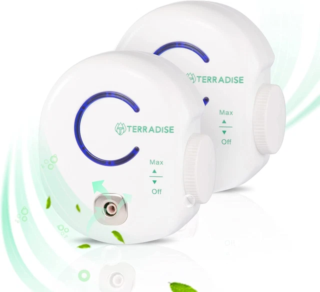Mini Ozone Generator Air Purifier 2 Pack, Portable Plug-In Ozone Machines