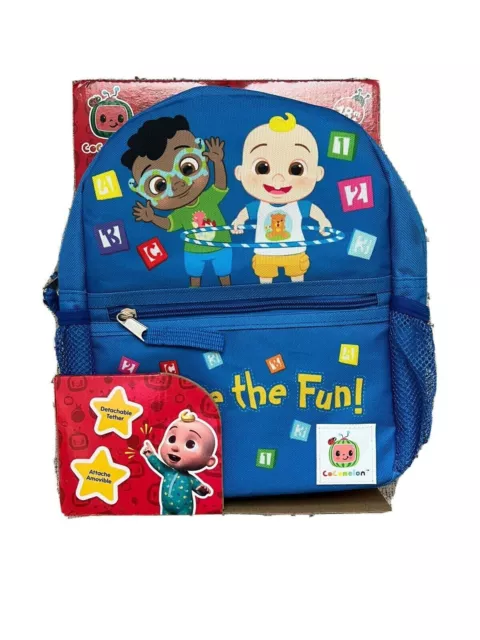 New Cocomelon Blue 'Share the Fun' Safety Harness Backpack